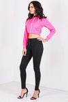 Natillia Fleece Lined Cropped Hoodie - bejealous-com