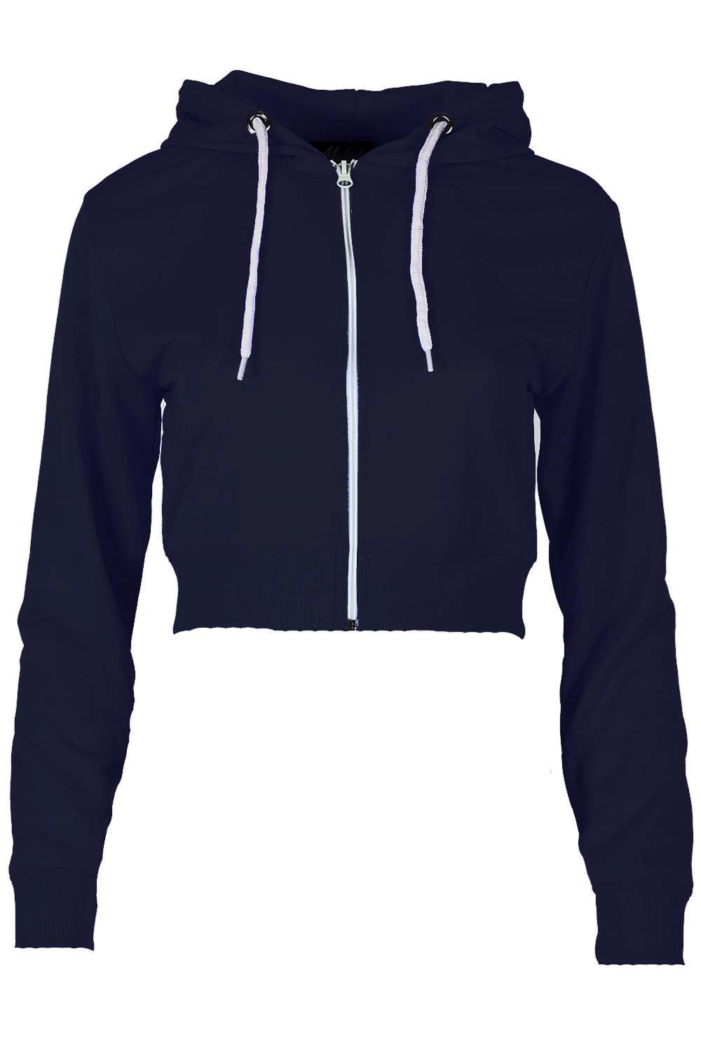 Natillia Fleece Lined Cropped Hoodie - bejealous-com