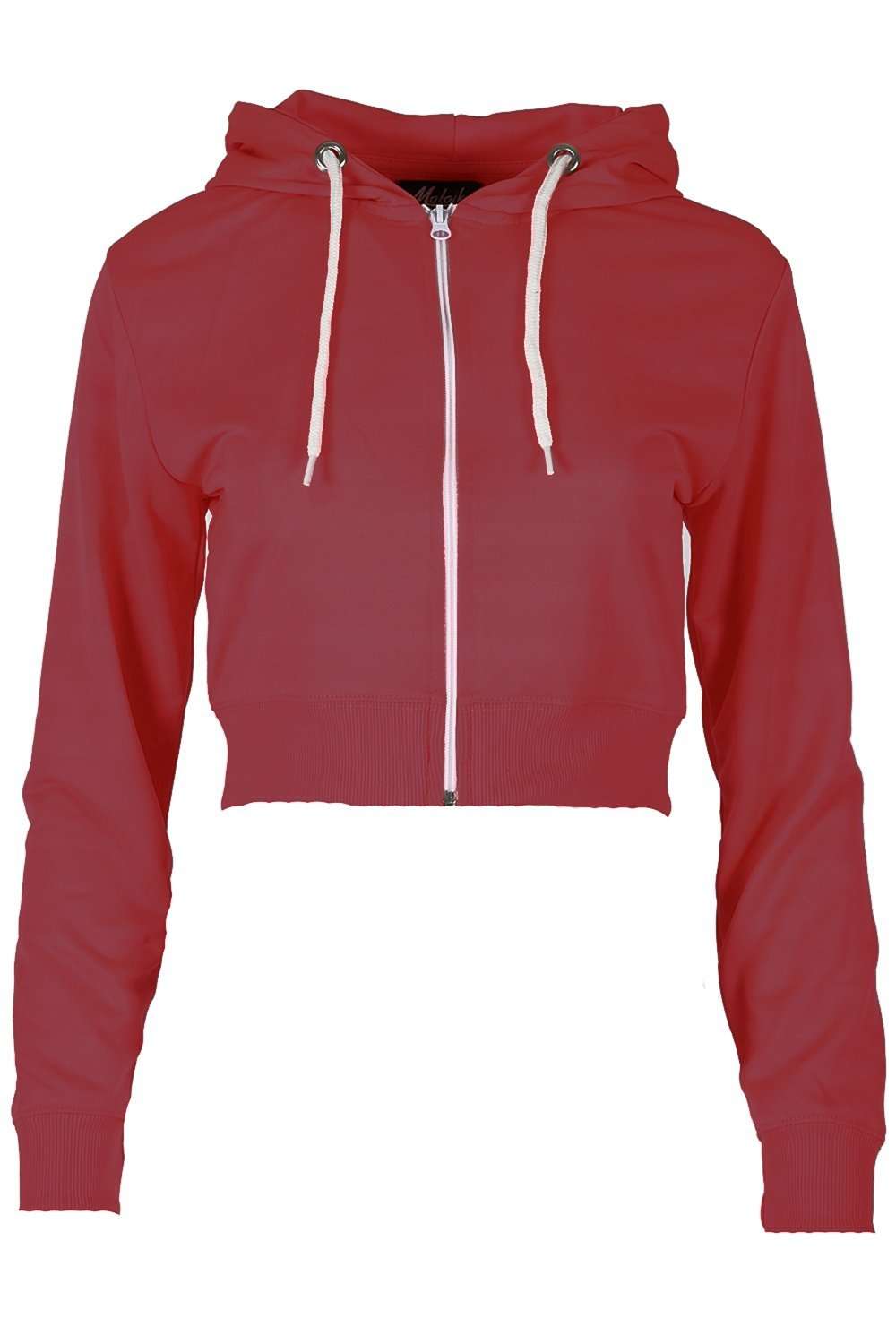 Natillia Fleece Lined Cropped Hoodie - bejealous-com