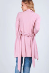 Niamh Long Sleeve Open Front Belted Jacket - bejealous-com