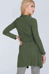 Niamh Long Sleeve Open Front Belted Jacket - bejealous-com