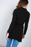 Niamh Long Sleeve Open Front Belted Jacket - bejealous-com