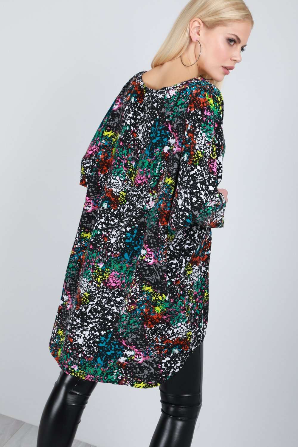 Nikki Bleached Bat Wing Top - bejealous-com