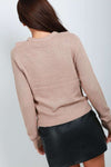 Olivia Long Sleeve Frill Knitted Jumper - bejealous-com