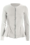 Orla Peplum Frill Long Sleeve Blazer Jacket - bejealous-com