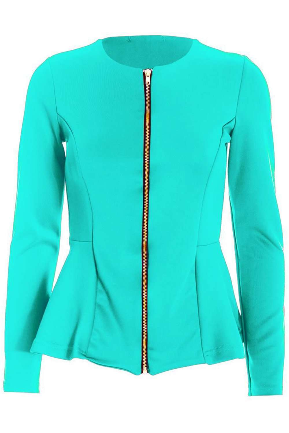 Orla Peplum Frill Long Sleeve Blazer Jacket - bejealous-com
