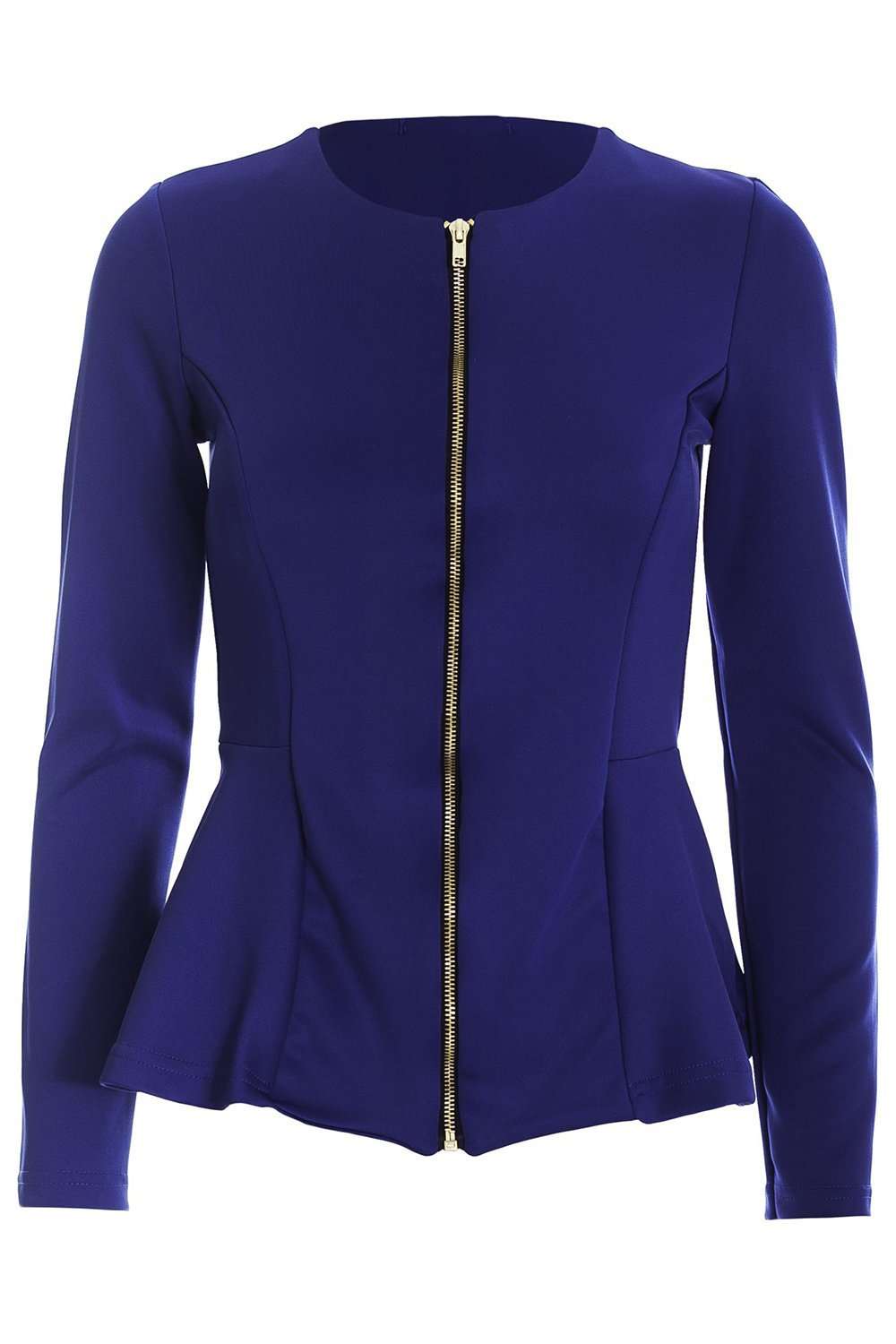 Orla Peplum Frill Long Sleeve Blazer Jacket - bejealous-com