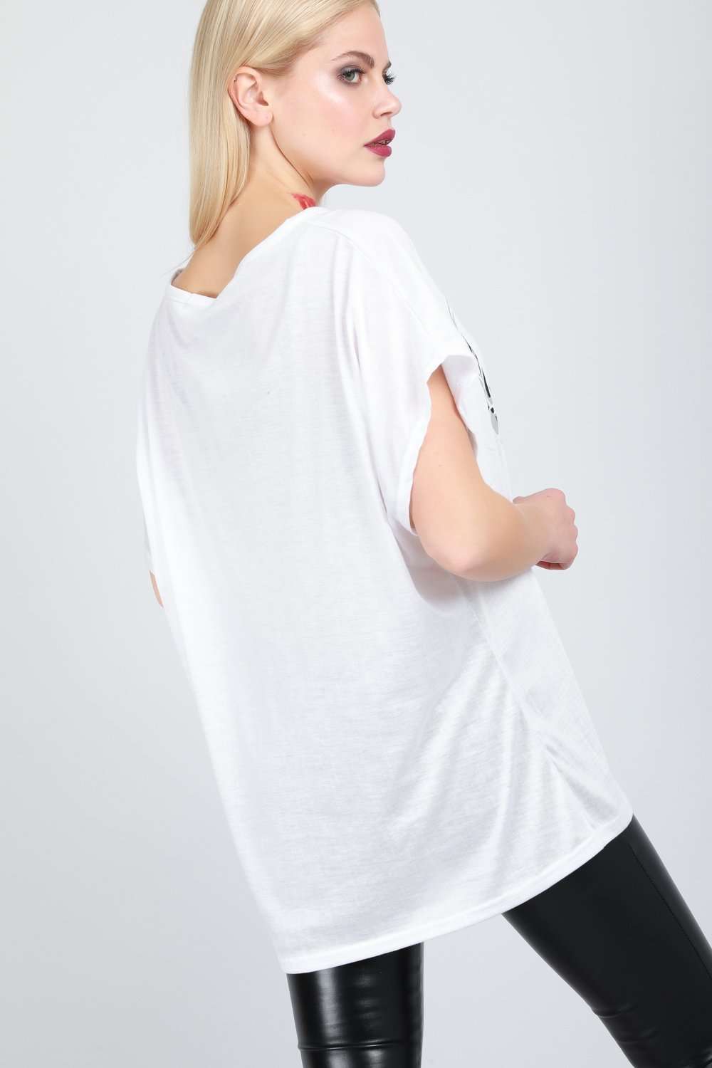Oversized Scary Smile Baggy Halloween Tshirt - bejealous-com