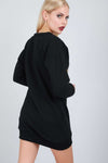 Oversized Skull Print Jumper Dress - bejealous-com