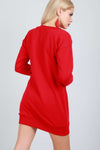 Oversized Skull Print Jumper Dress - bejealous-com