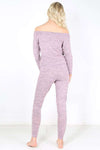 Paige Off Shoulder Marl Knit Coord Set - bejealous-com