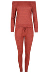 Paige Off Shoulder Marl Knit Coord Set - bejealous-com