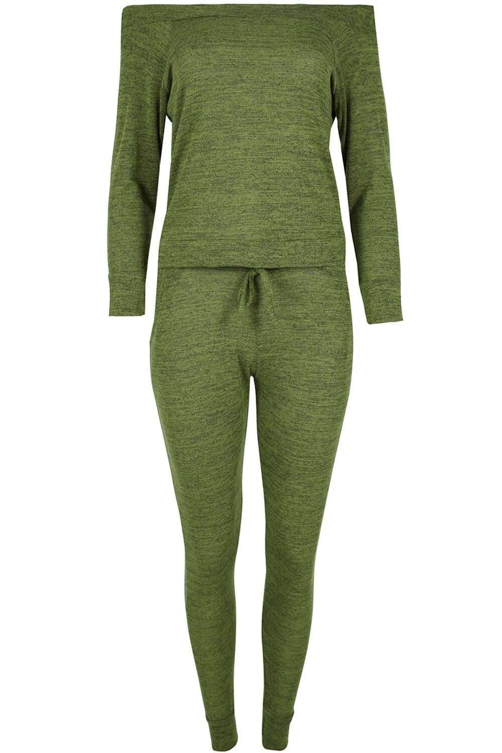 Paige Off Shoulder Marl Knit Coord Set - bejealous-com