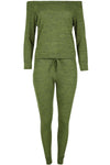 Paige Off Shoulder Marl Knit Coord Set - bejealous-com