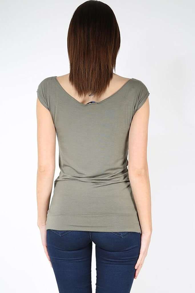 Paige Off Shoulder Short Sleeve Tshirt - bejealous-com
