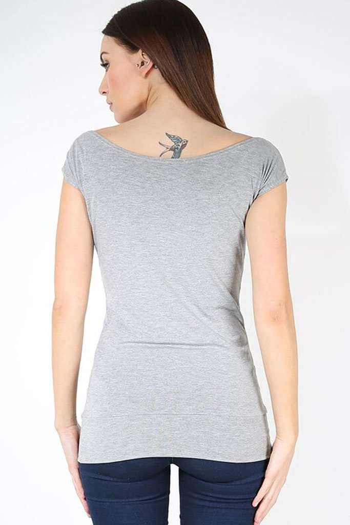 Paige Off Shoulder Short Sleeve Tshirt - bejealous-com