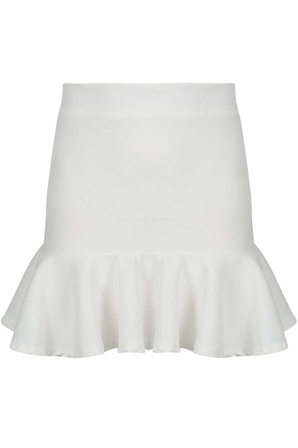 Pamola High Waisted Frill Hem Mini Skirt - bejealous-com