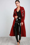 Paris Long Sleeve Floral Embroidered Maxi Jacket - bejealous-com