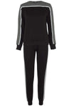 Paris Panel Striped Slim Tracksuit Set - bejealous-com