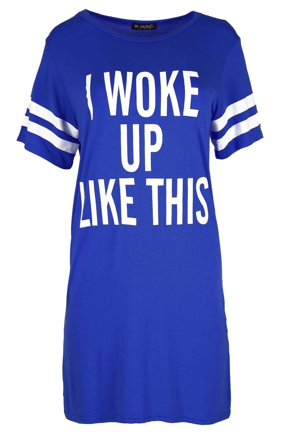 Plus I Woke Up Like This Slogan Night Dress - bejealous-com