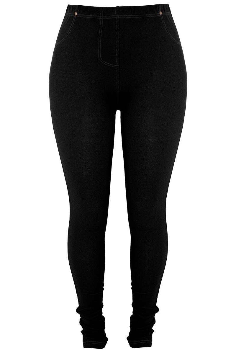 Plus Size Stretch Fit Skinny Jeggings - bejealous-com