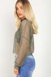 Priah Long Sleeve Baggy Fishnet Crop Top - bejealous-com