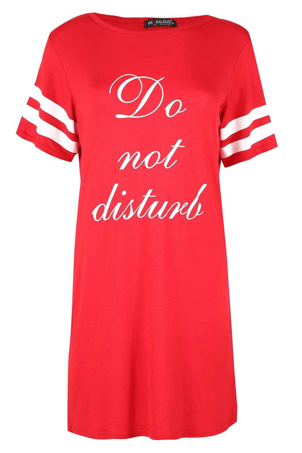 Reane Do Not Disturb Slogan Night Dress - bejealous-com