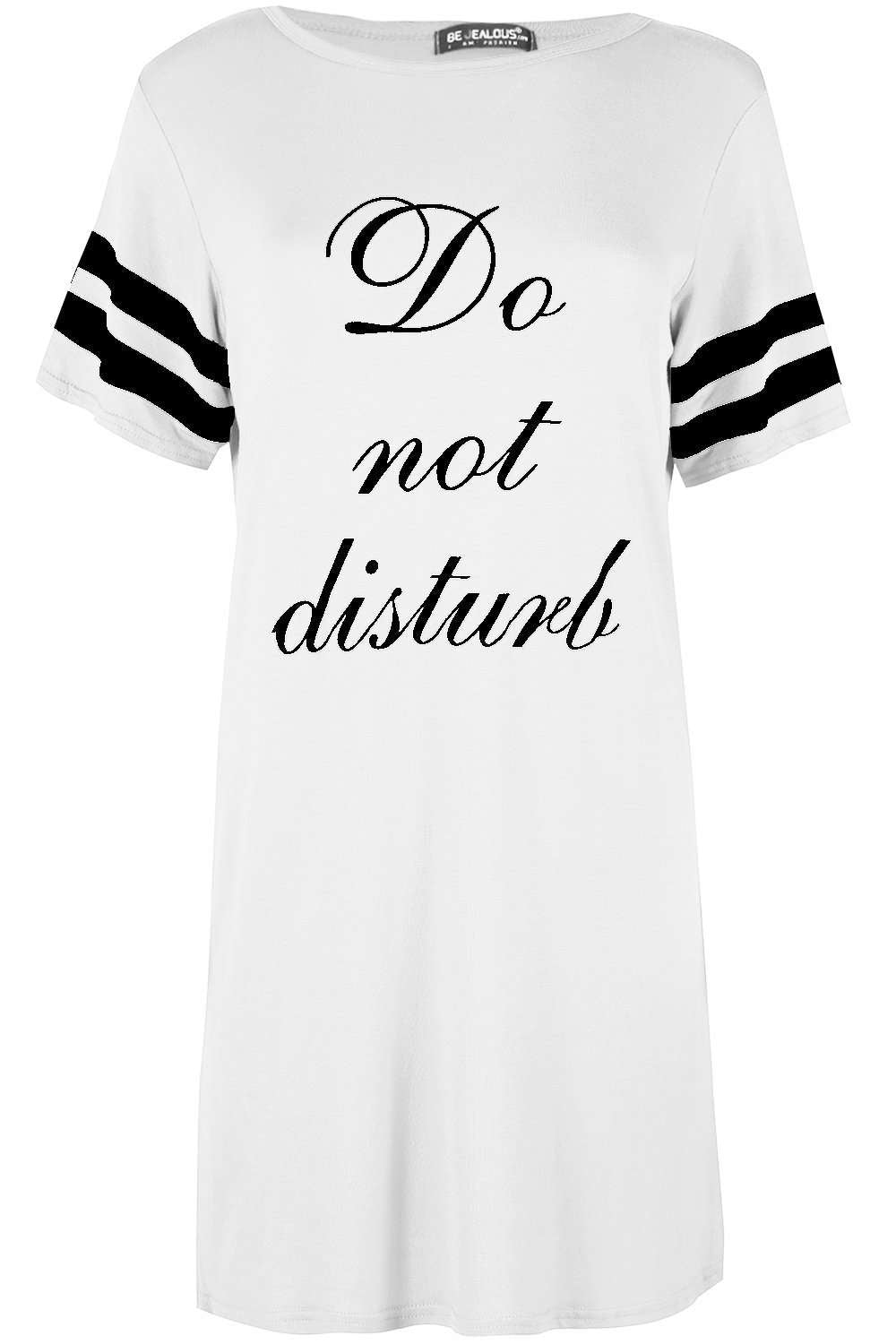 Reane Do Not Disturb Slogan Night Dress - bejealous-com