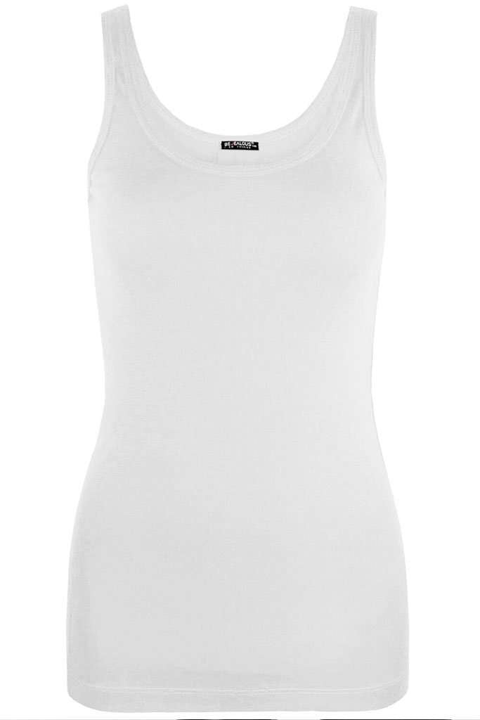 Reena Ribbed Knitted Basic Vest Top - bejealous-com