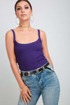Reena Ribbed Knitted Basic Vest Top - bejealous-com