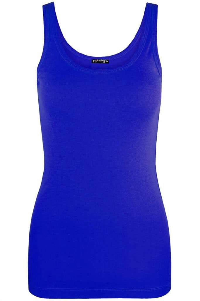Reena Ribbed Knitted Basic Vest Top - bejealous-com