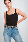 Reena Ribbed Knitted Basic Vest Top - bejealous-com