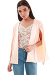 Renay Cape Sleeve Open Front Blazer Jacket - bejealous-com