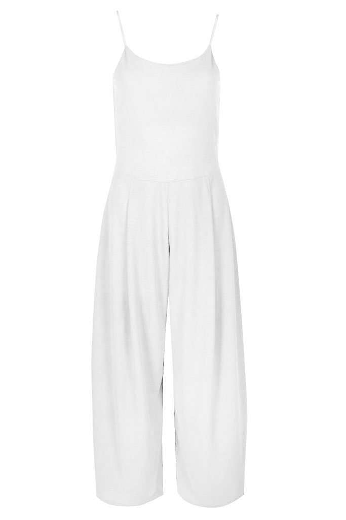 Riah Caged Back Strappy Culotte Jumpsuit - bejealous-com