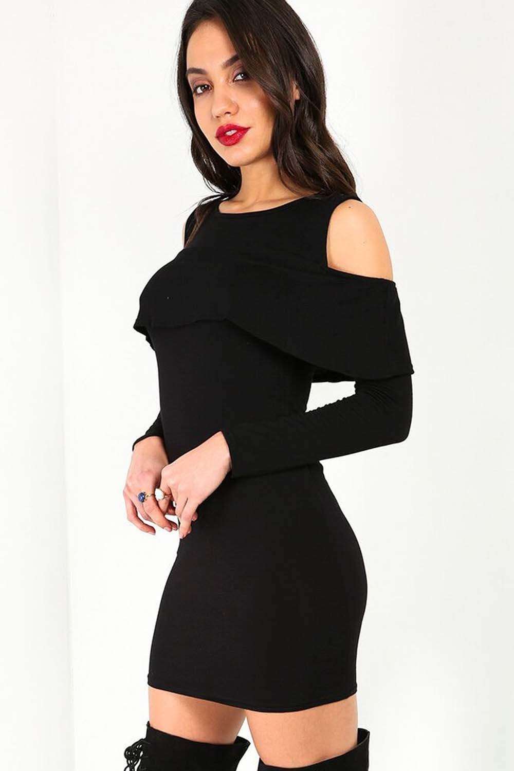 Ricki Cold Shoulder Bodycon - bejealous-com