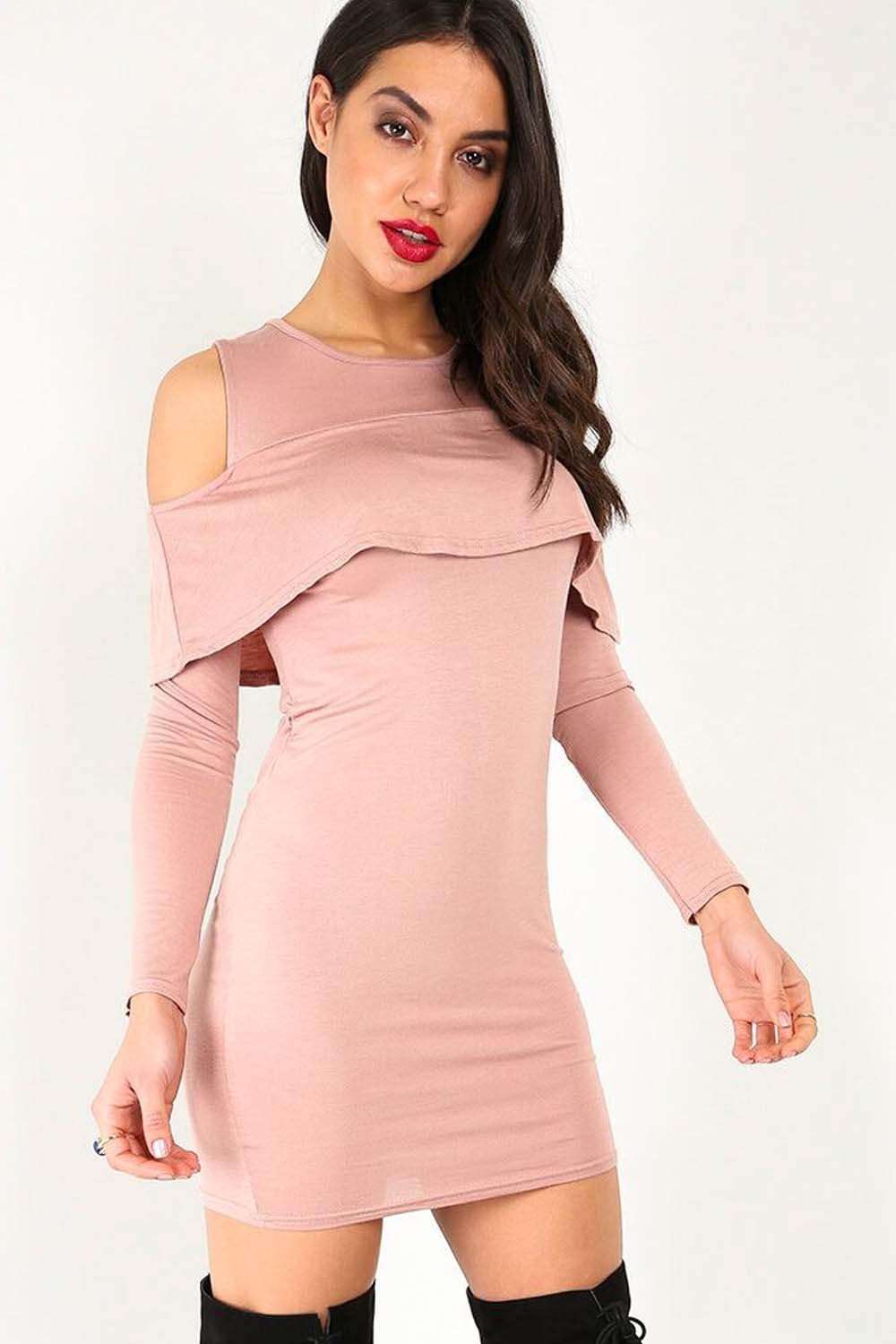 Ricki Cold Shoulder Bodycon - bejealous-com