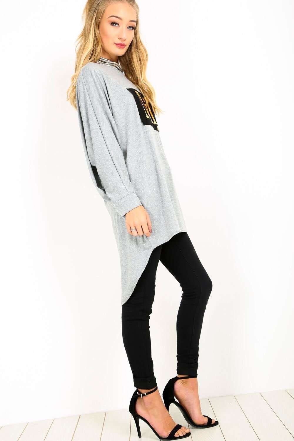 Rissie Milan Dipped Hem Bat Wing Top - bejealous-com