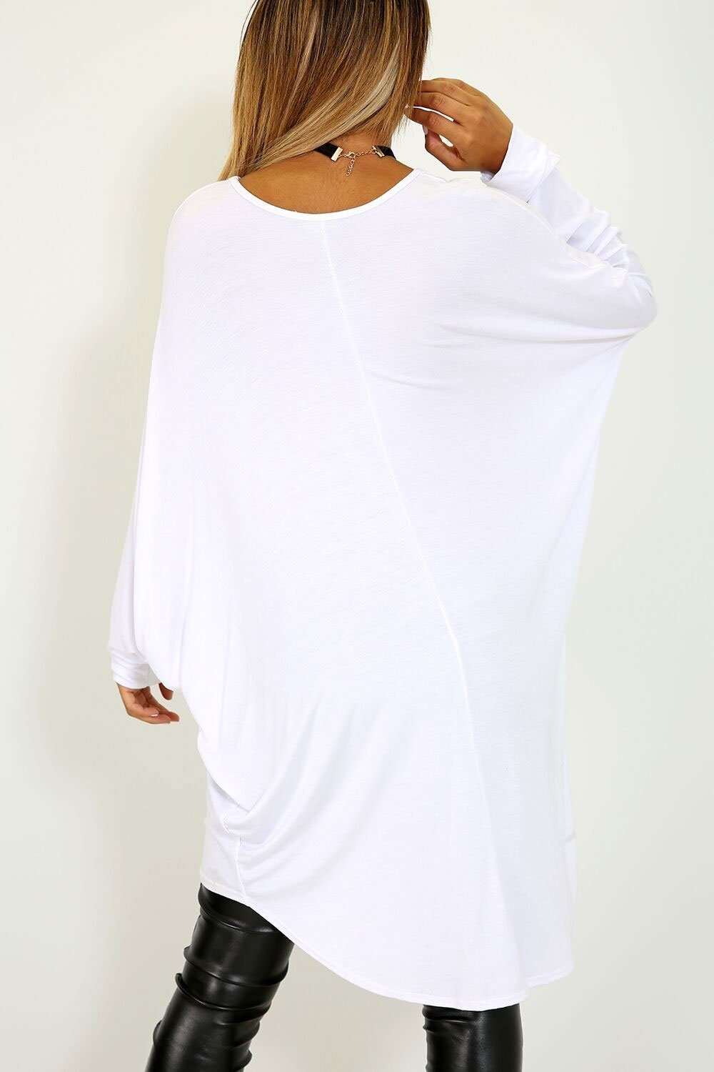 Rissie Milan Dipped Hem Bat Wing Top - bejealous-com