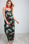 Rita Strappy Floral Print Maxi Dress - bejealous-com