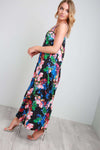 Rita Strappy Tropical Print Maxi Dress - bejealous-com