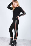 Rosie Side Striped Slim Fit Tracksuit - bejealous-com