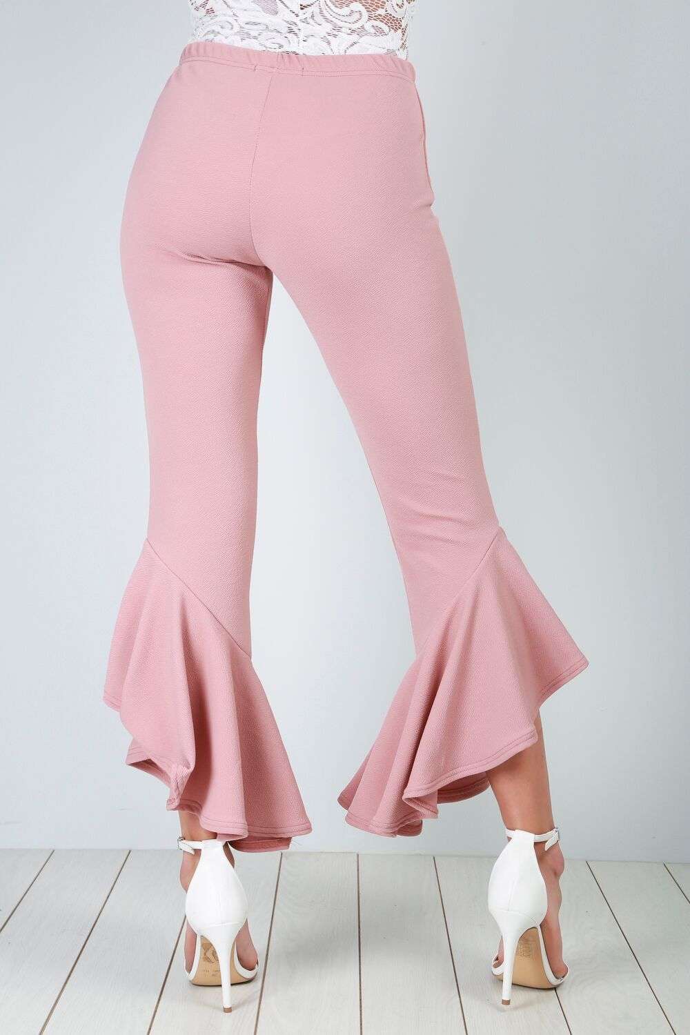 Ruby Frill Hem Trousers - bejealous-com