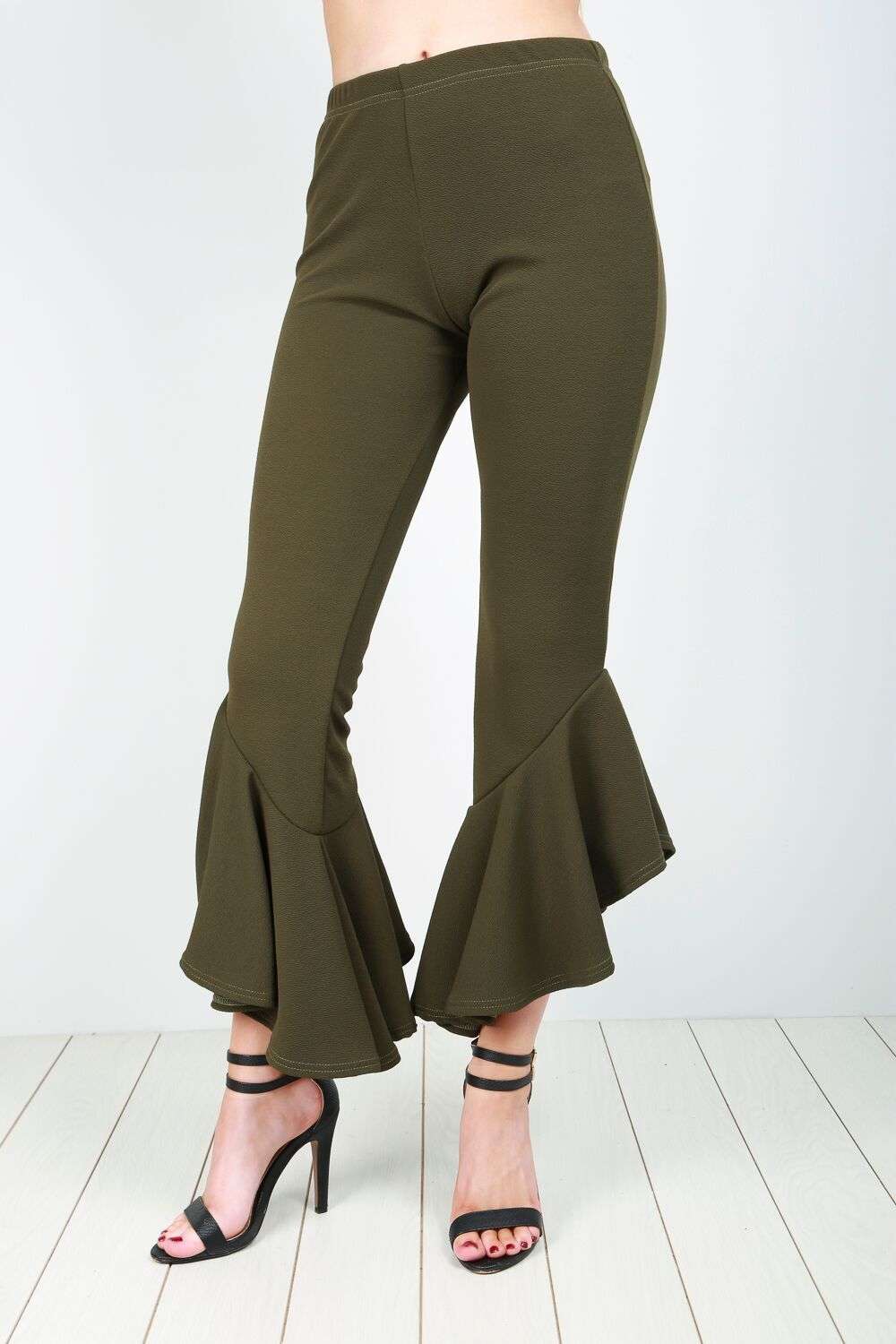 Ruby Frill Hem Trousers - bejealous-com
