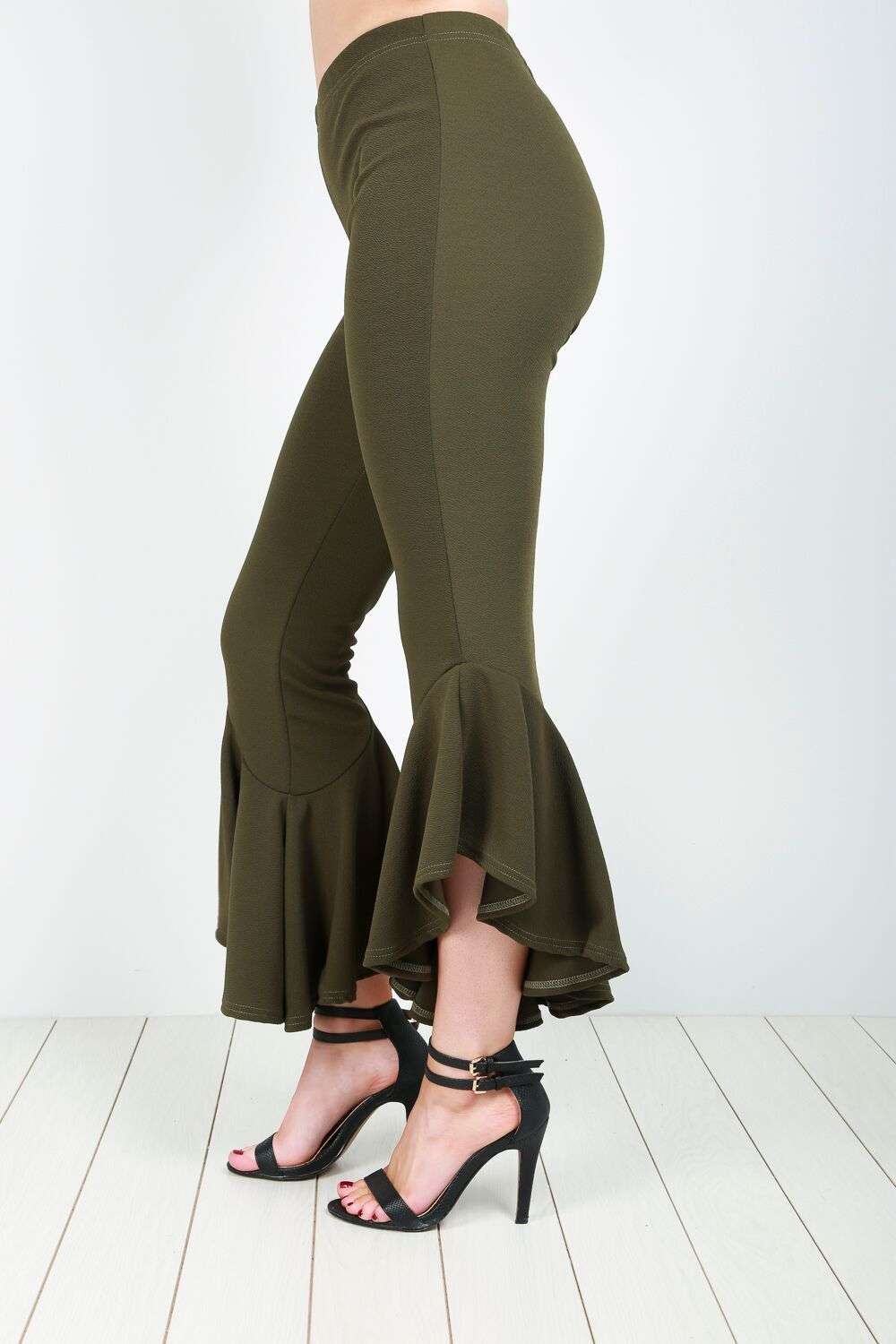 Ruby Frill Hem Trousers - bejealous-com