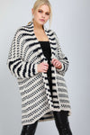 Sadie Oversized Chunky Knit Marl Cardigan - bejealous-com