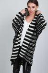 Sadie Oversized Chunky Knit Marl Cardigan - bejealous-com