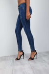 Sam Frayed Hem Skinny Jeans - bejealous-com
