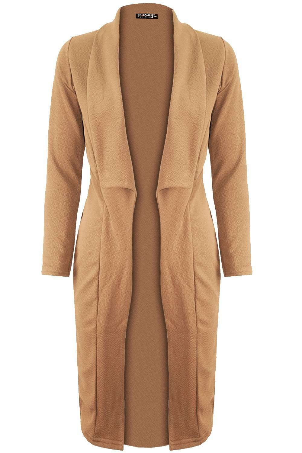 Sandy Long Sleeve Open Front Jacket - bejealous-com