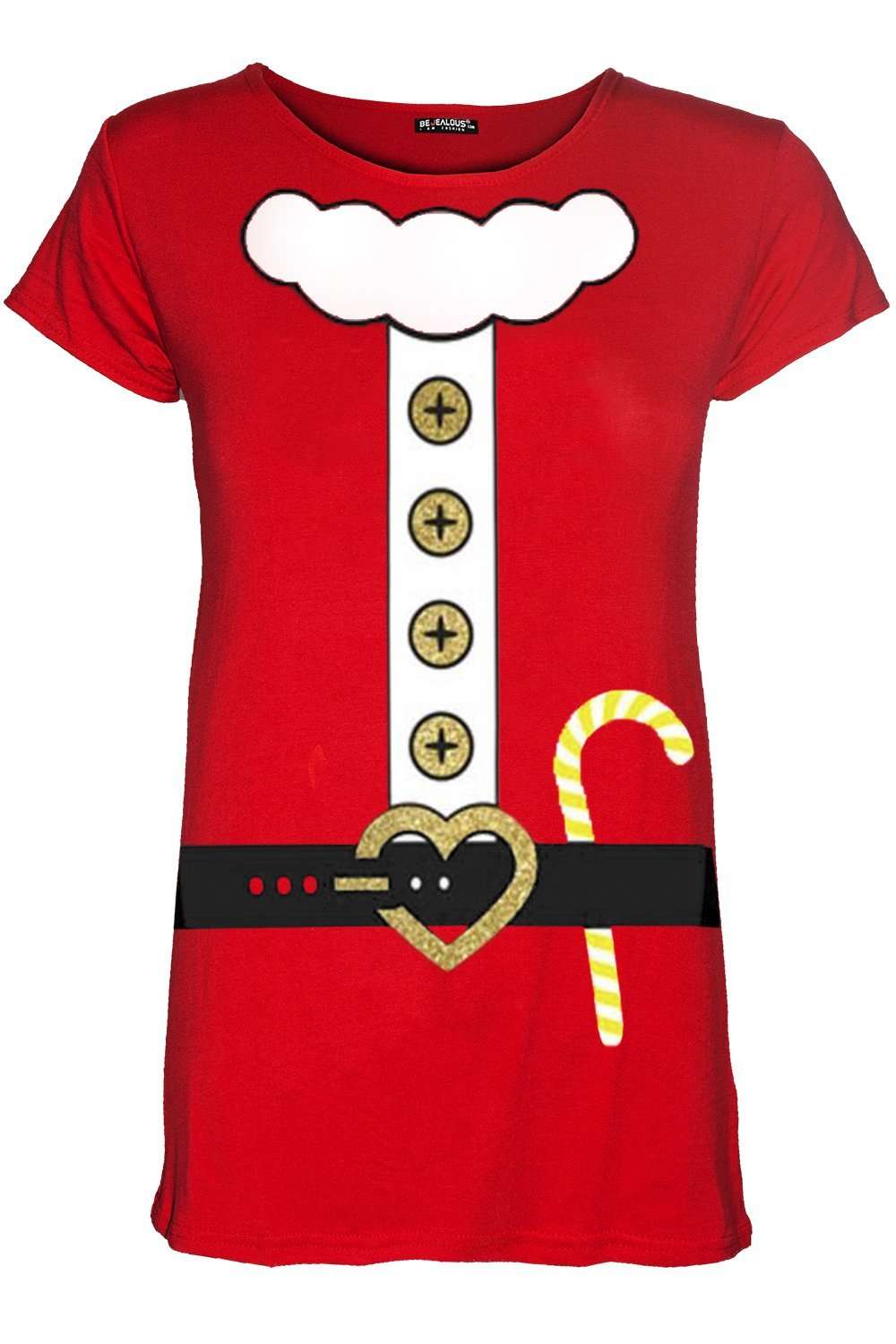 Santa Costume Graphic Print T-shirt - bejealous-com