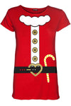 Santa Costume Graphic Print T-shirt - bejealous-com
